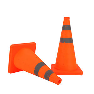 Fabrieksprijs Draagbare Intrekbare Regenpoef Zonnescherm Inklapbare Verkeerswaarschuwing Veiligheidskegels - Product Image 4