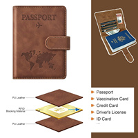 Portefeuille de voyage en cuir personnalisé pour femme, étui pour documents, passeport, avec couverture personnalisée