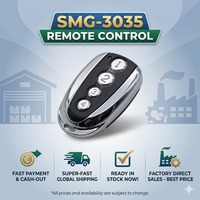 Télécommande de porte de garage DC800N DC1200N 433,92 MHz Code Rolling 4 boutons Cadre métallique Émetteur porte-clés pour ouvre-porte