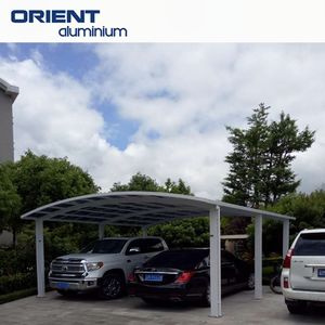 โรงจอดรถสำเร็จรูปขนาด 6x3 เมตร หรูหรา แบบ 2 เสา กันน้ำ พร้อมประตูอลูมิเนียมแบบญี่ปุ่น หลังคาทรงลาดเอียงเดี่ยว - Product Image 5