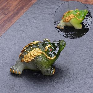 Frosch-Tee-Tiere, <span class=keywords><strong>Pi</strong></span> Xiu Dekoration für Tee-Enthusiasten, Tee-Haustier - Product Image 5