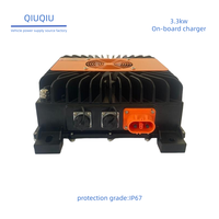 Chargeur de batterie embarqué CE certifié 3,3 kW IP67 étanche 48V25A pour chariot élévateur, entrée LiFePO4/NCM, chariot de golf 110V/220V 72V