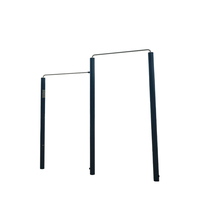 Barres parallèles Jiewei JW-82 2834x114x2200mm en acier Q235, durables et résistantes, pour salle de sport commerciale intérieure/extérieure