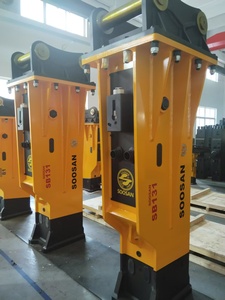 Shandong Factory Soosan SB131 Silenced Hydraulic Breaker | 165mm Diameter <b>Chisel</b> | <b>Powerful</b> Rock Hammer for 30-45T Excavators - Product Image 4