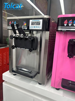 Fabrieks prijs professionele automatische commerciële zachte industriële ijsmachine 3-smaken ijsmachine