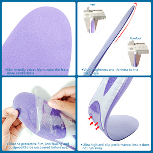 Semelles intérieures antidérapantes en gel TPE pour chaussures de sport et de course, idéales pour le soin des pieds et le traitement de la fasciite plantaire – Vente directe usine - Product Image 4