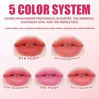 Pudding Jelly Zelfnivellerende Volumegevende Vegan Lip Glaze Zonder Logo Dubbel Gebruiksdoel Lippen Wangen Zachte Matte Finish Vloeibare Siliconenborstel Op Maat