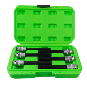 Set di 6 1/2 \ "impatto cromato Torx tipo E prese Extra lunghe quadrato E caratteristiche esagonali per la riparazione uso di personalizzazione OEM supportato - Product Image 1