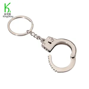 high fashion metal custom enamel sublimation hand wrist keychain ring handcuff s keychain clip maker
