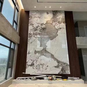 หินเทียมสีขาวโต๊ะหินอ่อนห้องครัวห้องน้ําขัดหินอ่อนพอร์ซเลนฝักบัวแพนโดร้าแผ่นกระเบื้องหินเผา - Product Image 2