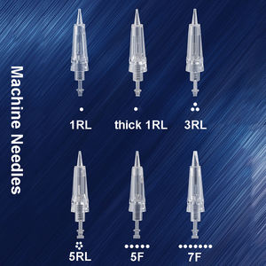 Venta al por mayor aguja semipermanente plástico transparente 1RL 3RL 5RL 5F 7F tatuaje Microblading <span class=keywords><strong>Micro</strong></span> aguja cartucho para proveedor - Product Image 1