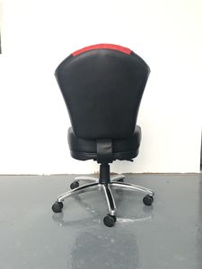 Silla de Bar de Piel Negra de Lujo con Logotipo Personalizado, Moderna, con Ruedas Ajustables, para Hogar, Bar, Comedor, Dormitorio, Sala de Estar, Gimnasio - Product Image 3