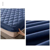 Protège-matelas respirant et imperméable ultra doux et respectueux de la peau avec motif matelassé personnalisé et garnissage, drap-housse