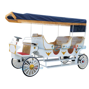 9 Chariots de Mariage pour 9 Passagers en Couleurs Personnalisées, Chariot de Tourisme Sans Chevaux, Transport Spécial - Product Image 6