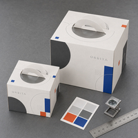 Caja de Cartón Biodegradable Plegable al por Mayor con Logotipo Personalizado para Empacar Donuts, Galletas, Pasteles y Bizcochos