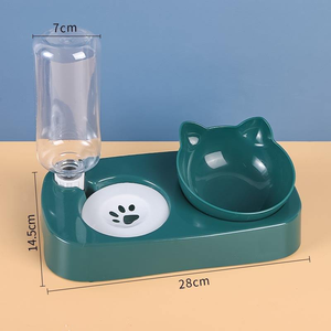 Desain Baru Tempat Makan Hewan Peliharaan Otomatis Ganda Kecil Populer dengan Mangkuk Tahan Air dan Botol Air untuk Anjing, Penggunaan Luar Ruangan, Dalam Ruangan, dan Perjalanan - Product Image 4