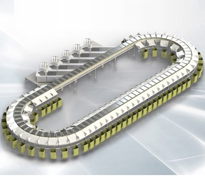 Ağırlık tarama DWS sistem hattı lojistik merkezi ekspres parsel sıralama çapraz bantlı konveyörler navlun sıralayıcı taşıyıcı bantlar sistemi - Product Image 3