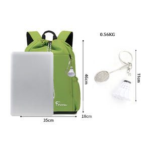 Nouveau sac de raquette de <span class=keywords><strong>badminton</strong></span>, sac de raquette de tennis, grande capacité, logo personnalisé, sports de plein air, sac à dos imperméable à cordon - Product Image 2