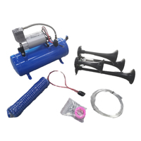 Compresseur de klaxon d'air DC 12V avec réservoir en métal 6L/8L