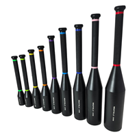 Shandong Newfield Budget Alternative Screw-in Design Clubs en acier noir usiné en 3 pièces avec anneau en caoutchouc de mode 2 pièces