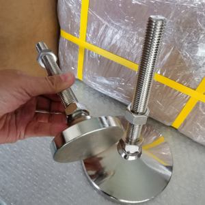 Haute qualité vis personnalisée M8 M10 M12 M16 M20 filetage Machine métal Nylon caoutchouc pieds de nivellement pied réglable universel - Product Image 1