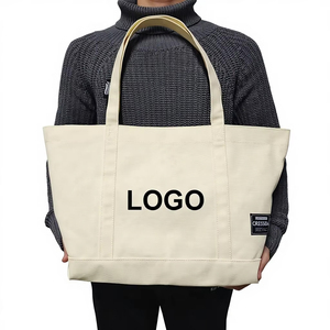 <b>Beach</b> Bag Cotton <b>Canvas</b> <b>Beach</b> Shopping Tote Bag Recycled Reusable Printed Eco Friendly Large Size Custom Logo Plain Sublimation - Product Image 1
