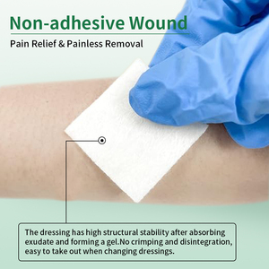 Vendaje para heridas autoadhesivo de alginato de calcio y plata suave altamente absorbente Tipo de producto transparente - Product Image 6