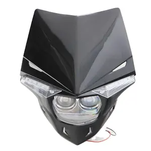 KTM SX EXC XCF SXFSMRヘッドランプ用ユニバーサルオフロードダートピットバイクヘッドランプライトホワイト用モーターサイクルヘッドランプヘッドライト