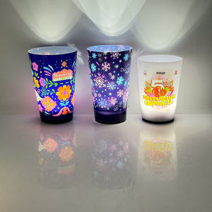 Vasos LED Intermitentes Promocionales RICHSHINING en Existencia, Vaso Activado por Agua Líquida, Vaso LED con Sensor de Agua de 14 oz para Bar - Product Image 5