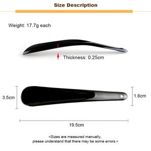 Chausse-pied court en plastique PP avec logo personnalisé, 19,5 cm, portable, pour hommes et femmes, outil d'aide à l'enfilage des chaussures - Product Image 4