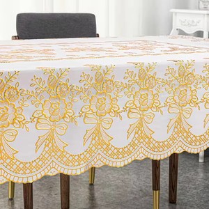 Boen Waterproof PVC Plastic Tablecloth Oilcloth <strong>Wipeable</strong> Spillproof Custom Pattern <strong>Table</strong> <strong>Cloth</strong> - Product Image 1