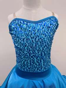 Costumi di danza <span class=keywords><strong>Jazz</strong></span> con paillettes blu di alta qualità ragazza <span class=keywords><strong>Jazz</strong></span> Stage Dance indossare gonne <span class=keywords><strong>Jazz</strong></span> costumi da ballo - Product Image 5