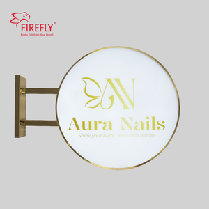 Ngoài trời sang trọng không thấm nước IP65 gương mạ quảng cáo LED hộp Đèn hiển thị vòng quảng cáo LED lightbox - Product Image 6