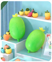 Jouet sensoriel souple en forme de concombre vert réaliste pour la décoration de bureau, jouet anti-stress manuel pour filles et jeunes