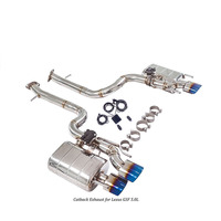 Système d'échappement Catback de luxe en acier inoxydable REV M-206 1,5 mm avec valve pour Lexus IS500/GSF 5,0 L (garantie 1 an)