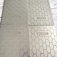 Jeu d'affûteurs diamantés à 4 grains avec base antidérapante et guide d'angle Plaques d'affûtage en pierre à aiguiser pour usage quotidien