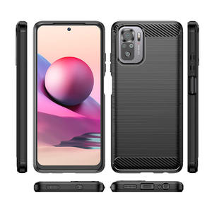 Pour <span class=keywords><strong>Redmi</strong></span> <span class=keywords><strong>Note</strong></span> 10Pro étui en TPU coque arrière en Fiber de carbone pour <span class=keywords><strong>Redmi</strong></span> <span class=keywords><strong>Note</strong></span> <span class=keywords><strong>10</strong></span> Pro 10S Lite coque de téléphone - Product Image 1