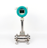 Medidor de Flujo Vortex 4-20mA de Acero Inoxidable de Alta Precisión con Conexión Bridada para Fluidos, Gas Natural, Aire Comprimido, Vapor, Refrigerante, con Pantalla LCD
