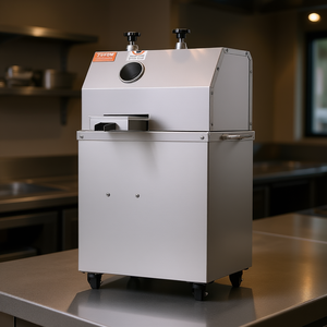 Presse à jus de canne à sucre commerciale Vevor 750W, 661 LBS/H, 3 rouleaux en acier inoxydable, trou d'alimentation de 60 mm - Product Image 2