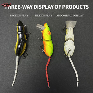 Señuelo de Pesca TAKEDO 9008 Top Right, 80mm, 15.3g, ABS, Swimbait Duro, Diseño 3D Realista de <span class=keywords><strong>Rata</strong></span>, Señuelo de Superficie, Biónico, Spirebuzz Mouse, para Pesca en Agua Salada, Lubina - Product Image 6