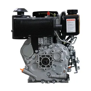 纽兰小型186f 186fa电动启动单缸10hp气缸电机柴油机械发动机