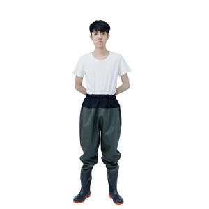<span class=keywords><strong>Chaussettes</strong></span> et pantalon de pêche unisexes imperméables ultra-légers en nylon avec fermeture éclair frontale respirante pour la pêche à la mouche - Product Image 2