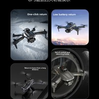 Drone P1 HD Professionnel Pliable Quadricoptère Longue Autonomie Avion RC 1080P 2K Optionnel Maintien d'Altitude Flux Optique Débutant