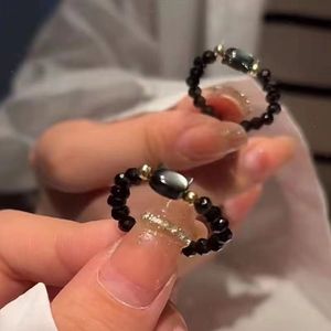 Chat meilleur ami anneau Instagram étudiant niche niveau d'apparence avancé fille cadeau Anneaux - Product Image 2