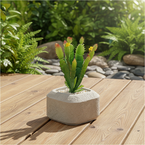 <span class=keywords><strong>Cactus</strong></span> Artificiale <span class=keywords><strong>in</strong></span> Cemento Fatto a Mano, Mini <span class=keywords><strong>Cactus</strong></span> Realistico <span class=keywords><strong>in</strong></span> Vaso, Vendita all'Ingrosso - Product Image 3