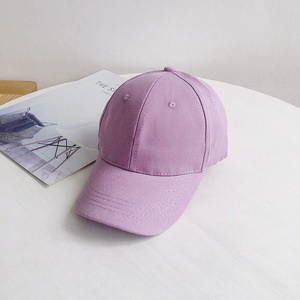 قبعة بيسبول للأطفال الصغار بألوان صلبة وتصميم جديد لعام 2021، قبعة صيفية للأطفال من القطن مع تطريز شعار مخصص بالجملة - Product Image 5