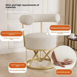 <span class=keywords><strong>Chaise</strong></span> suspendue <span class=keywords><strong>anti</strong></span>-<span class=keywords><strong>gravité</strong></span> en fer forgé en velours d'agneau Canapé de loisirs visuel créatif pour chambre à coucher et restaurant <span class=keywords><strong>Chaise</strong></span> de salon - Product Image 3