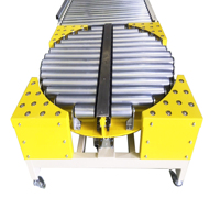 Table rotative entraînée par chaîne avec convoyeur à rouleaux de palettes Manutention de matériaux pour palettes lourdes