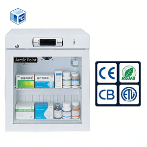 Wholesale Healthcare <strong>Fridge</strong> 1.58 Cu Ft Vaccine Refrigerator <strong>Glass</strong> Door Medical Storage Compact <strong>Mini</strong> Medical <strong>Fridge</strong> with 2~8&deg;C - Product Image 2