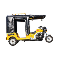 Tricycle motorisé à trois roues avec moteur à essence de 150 cm3, carrosserie ouverte, pour le transport de passagers, vitesse maximale de 65 km/h, charge utile de 400 kg